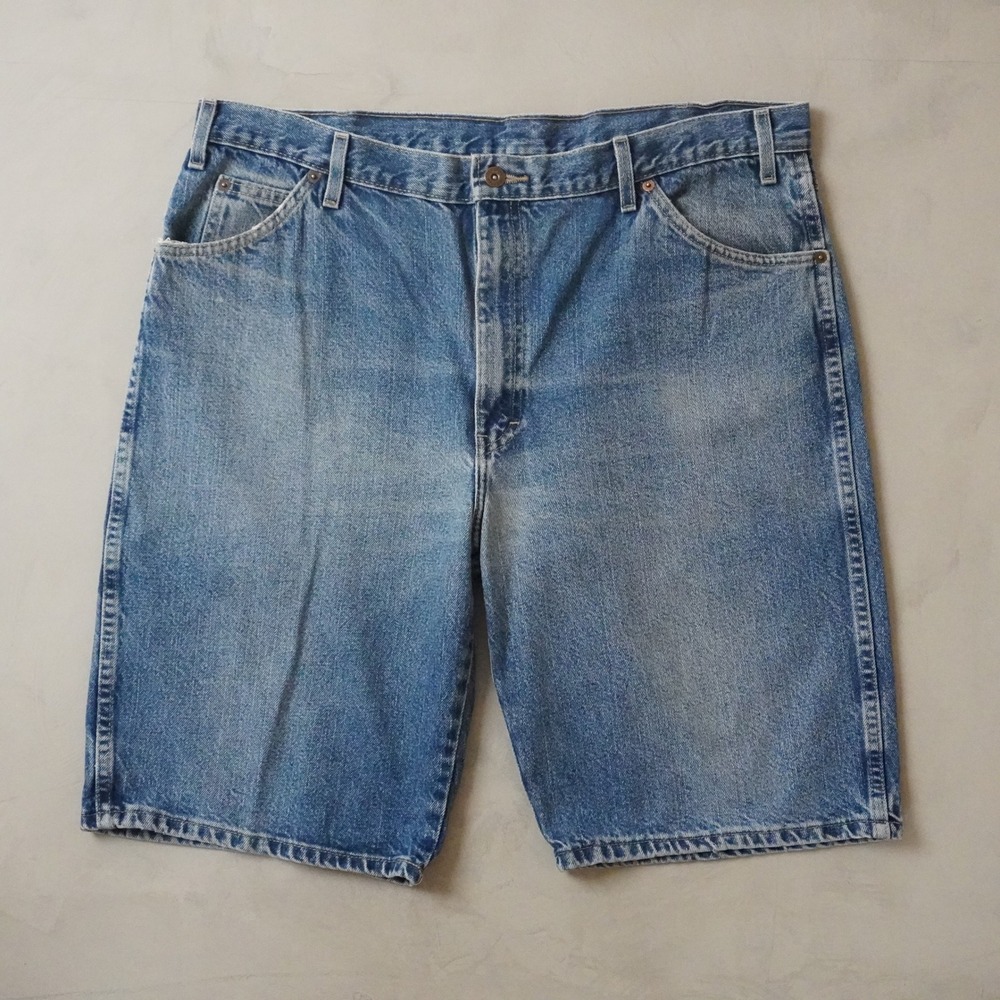 Dickies Denim Carpenter Shorts 36 Mens Blue Regular Fit Utility Workwear Jeans